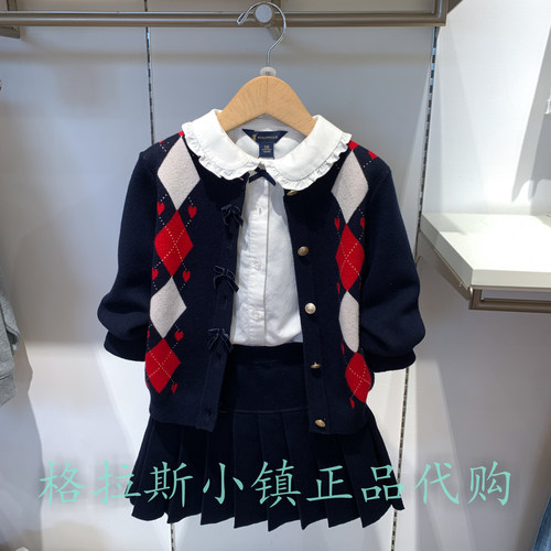 Polowalk童装正品女童针织套装