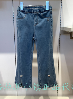 Polo walk KIDS童装专柜正品25秋新女童微辣牛仔长裤BVVW537C0061