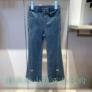 专柜正品 Polo walk KIDS童装 BVVW537C0061 25秋新女童微辣牛仔长裤