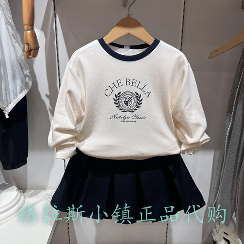 Polowalk童装秋女童休闲圆领T恤