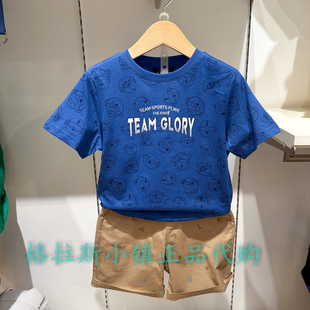 男童满印短袖 Polo T恤CH1W622F1712 26夏款 专柜正品 walk KIDS童装
