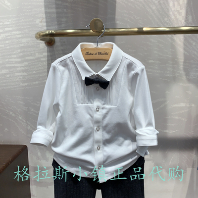 chocolat巧克力正品男童领结T恤