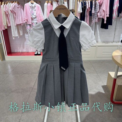 衣恋童装正品夏女童假两件连衣裙