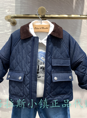chocolat巧克力童装专柜正品25秋冬男童翻领棉服外套CIJPF4913K
