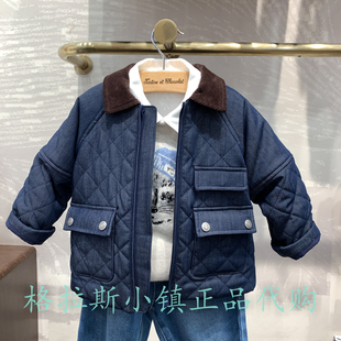 chocolat巧克力童装专柜正品25秋冬男童翻领棉服外套CIJPF4913K