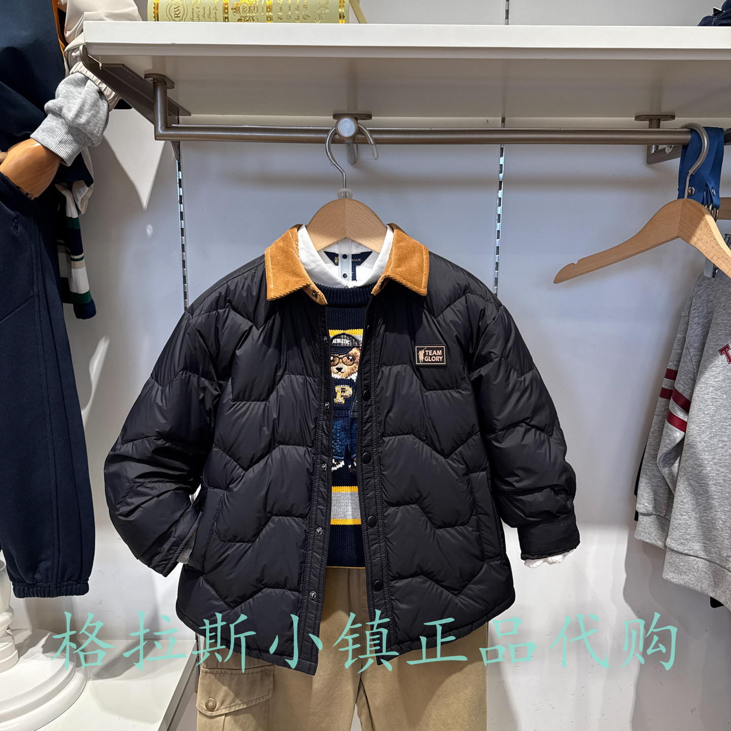 Polowalk童装冬男童轻薄羽绒服
