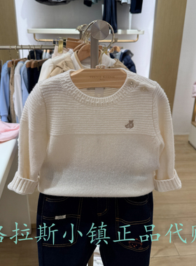 纯山羊绒TeenieWeenie婴童正品25冬款男女宝柔软毛衣T0KW254T17A
