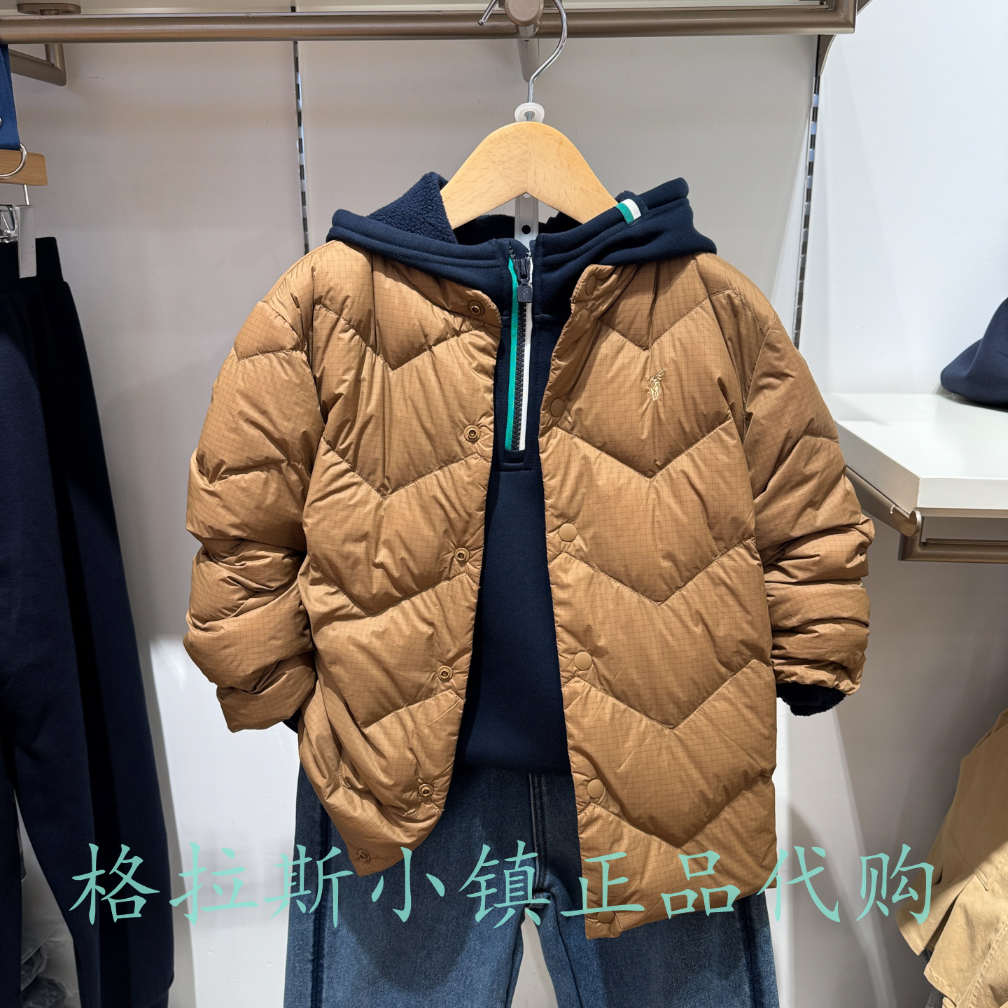 Polowalk正品男童轻薄羽绒服
