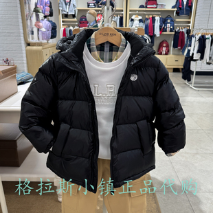 90%鹅绒Elandkids童装专柜正品25冬男童羽绒服外套EKJDF4T01B