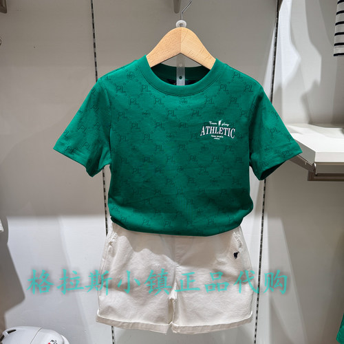 Polowalk童装正品夏男童圆领T恤