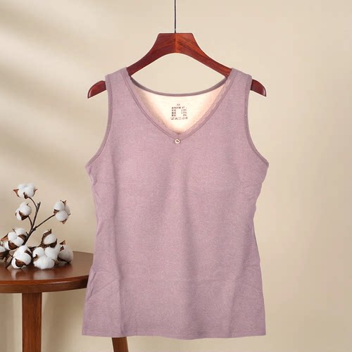 中老年女士保暖背心秋冬加厚加绒