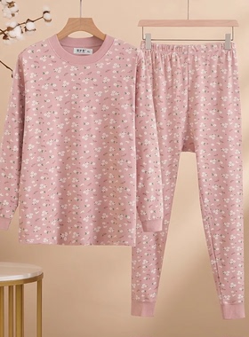 秋衣单件上衣女士半高领保暖秋冬纯棉内衣中老年人线衣全棉棉毛衫