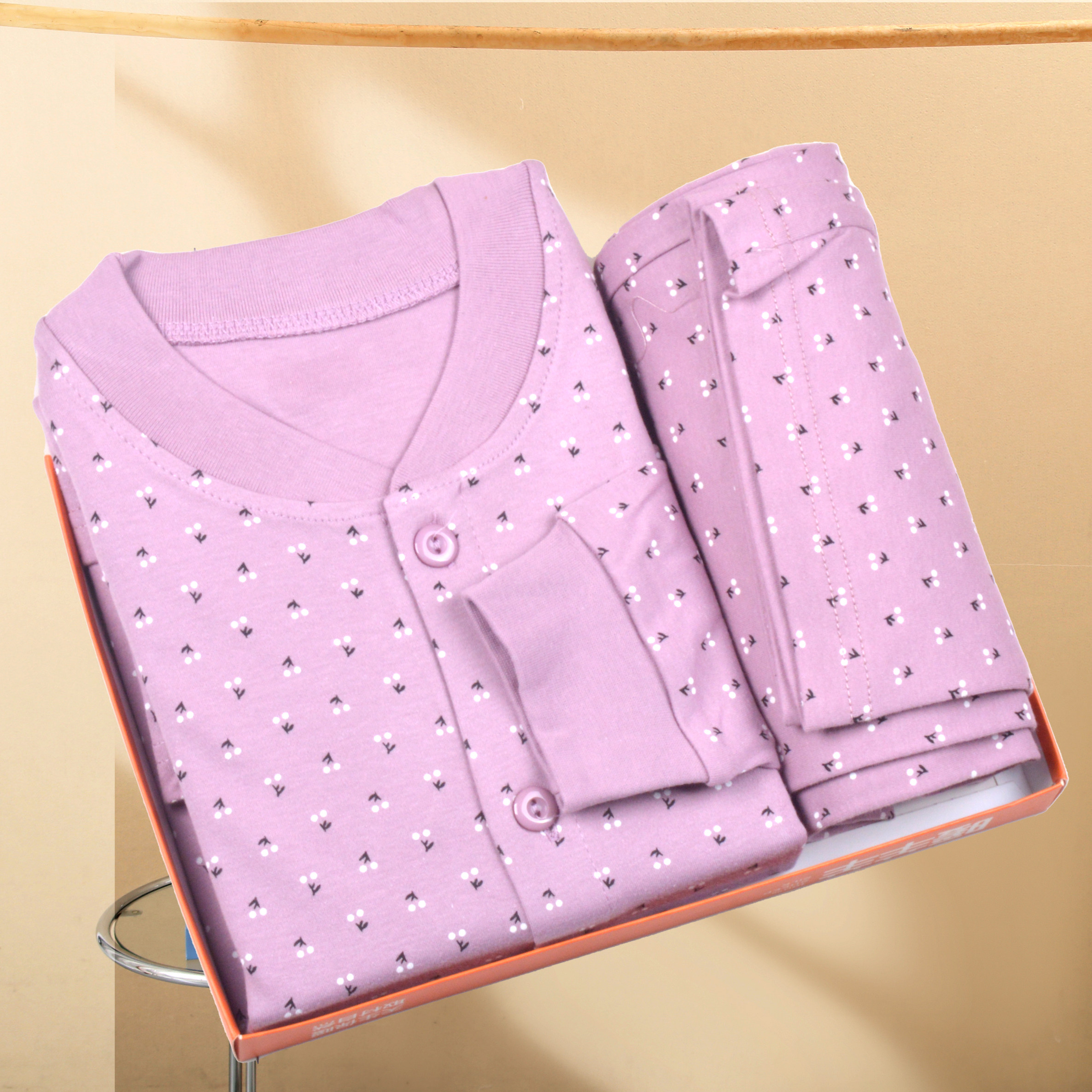 中老年奶奶秋装爷爷秋女妈妈秋衣秋裤纯棉套装打底衫居家服开衫