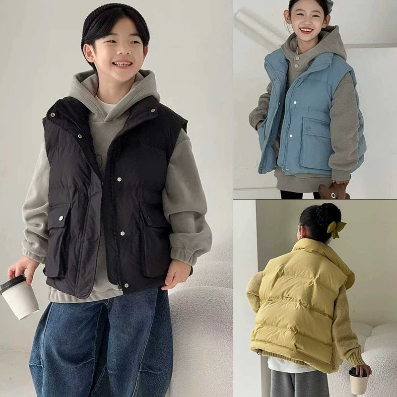 大E小e童装25冬季新款男童女童工装90白鸭绒羽绒马甲儿童外套2510,童装/婴儿装/亲子装,羽绒服,淘宝优惠券,粉丝福利购,淘宝优惠卷