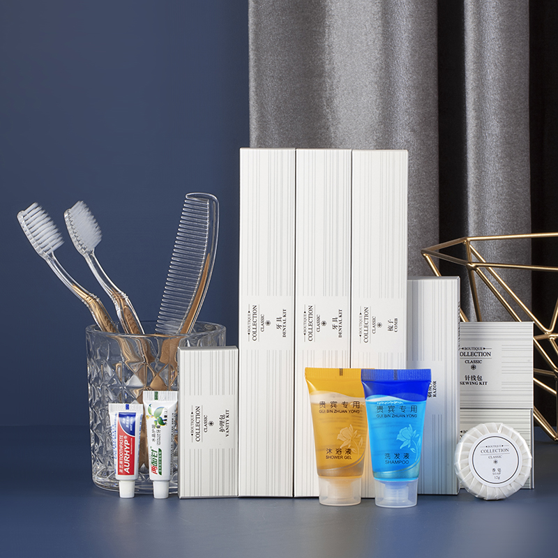 简约卡盒酒店宾馆一次性牙刷牙膏