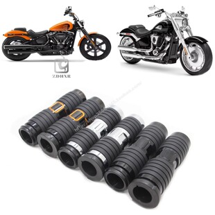 适用哈雷软尾系列手把胶 街霸 路威ST 突破者 肥霸改装CNC手把套