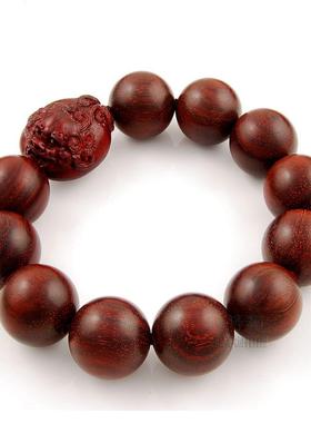 原创设计顺纹小叶紫檀貔貅手链个性大气男士手串饰品包邮