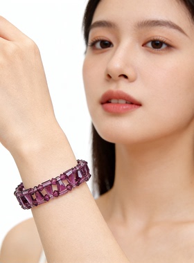 原创设计奥地利水晶紫色手链女款