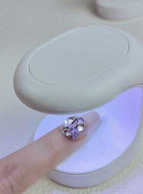 美甲便携光疗灯手指甲片速干led单指插电款开放式光疗机甲油胶