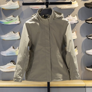 李宁运动风衣女子2025秋季新款团购系列防泼水连帽外套AFDV922