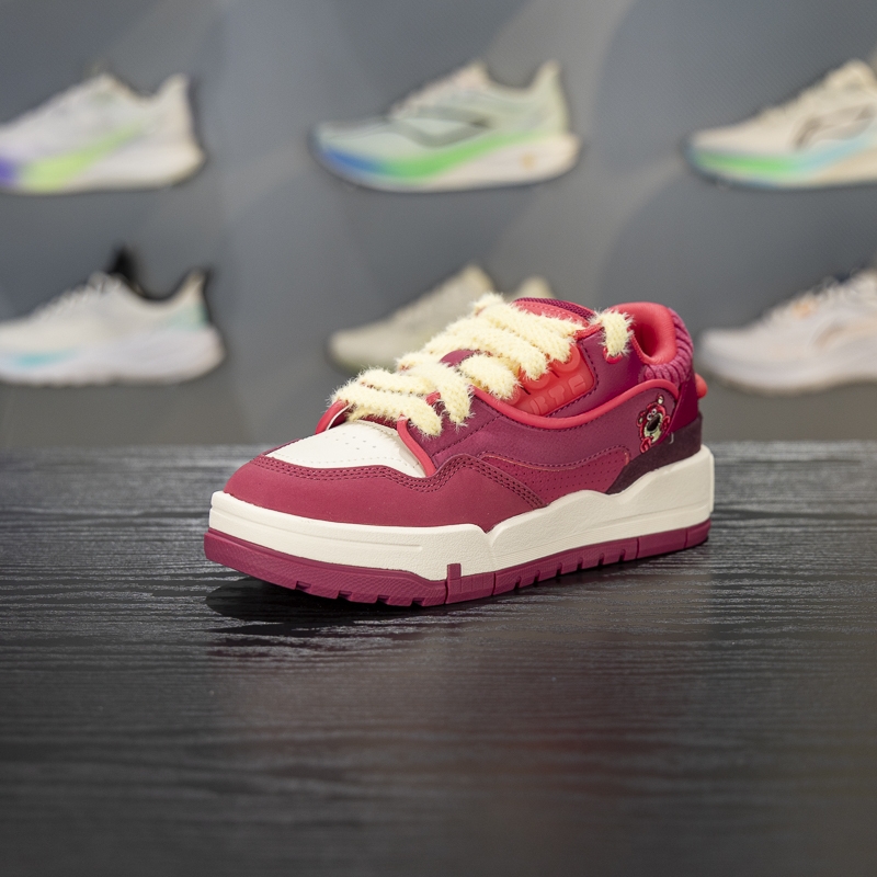 李宁舒适软弹女子系带休闲鞋