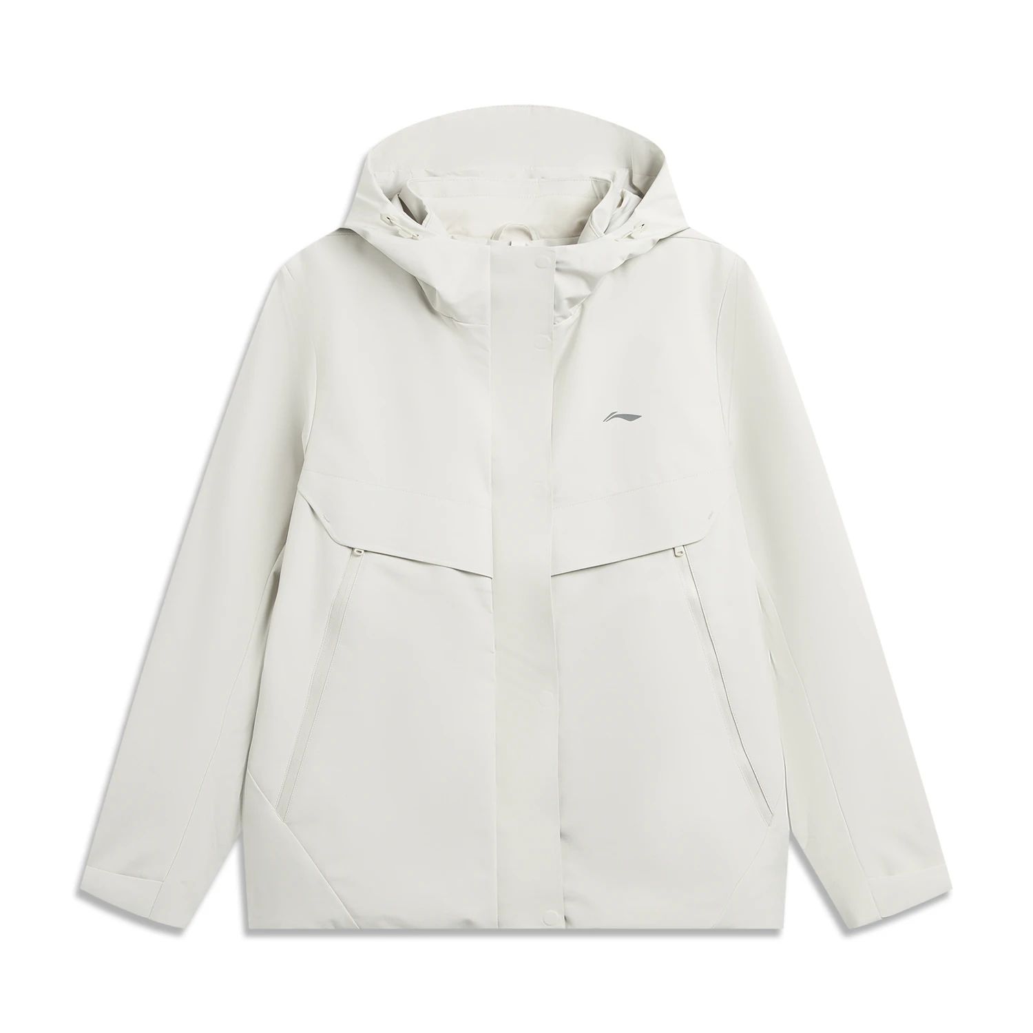 李宁2025冬季新款女子户外保暖运动休闲三合一风衣套装AWBV092