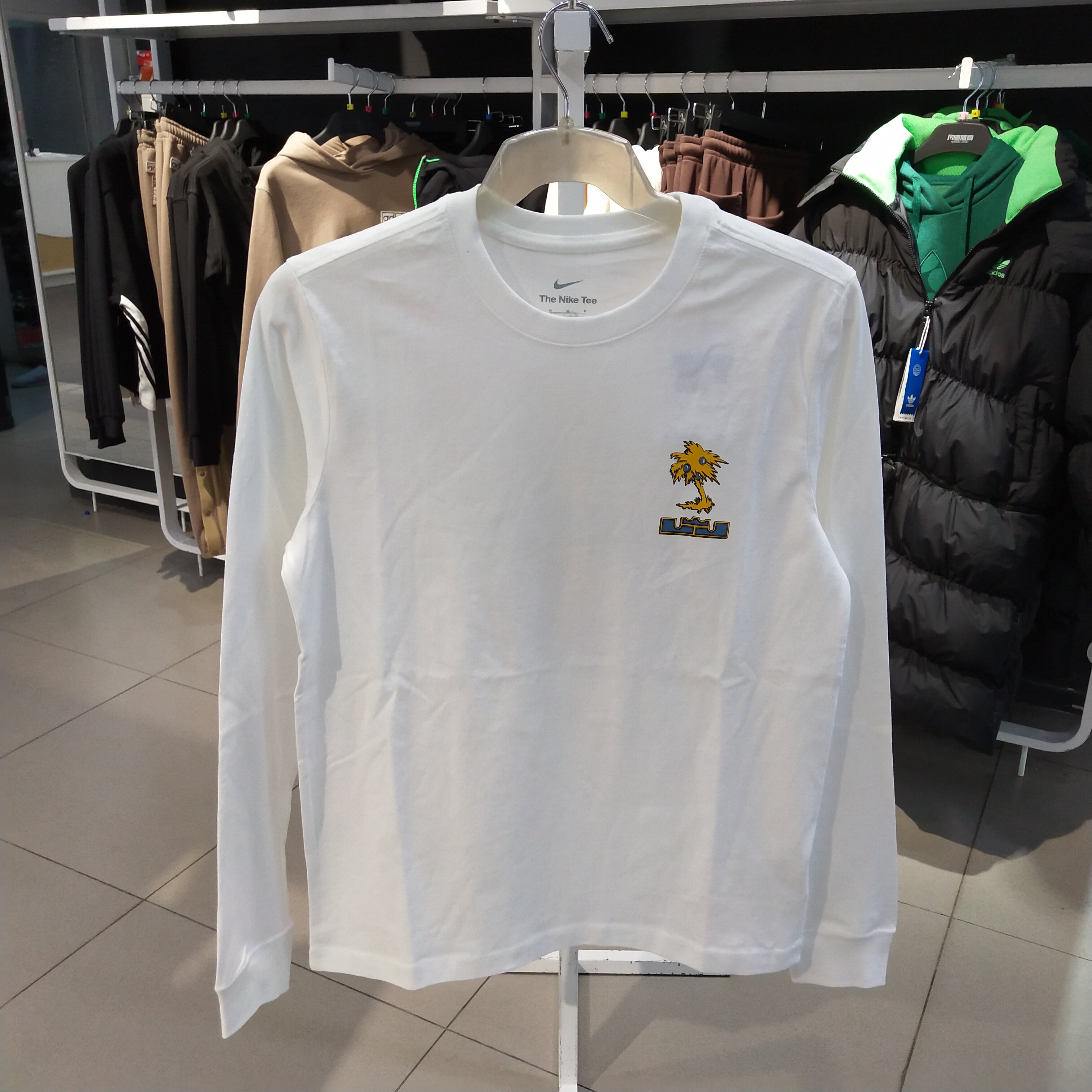 Nike/耐克男子篮球詹姆斯圆领运动休闲宽松长袖T恤DN2906-100