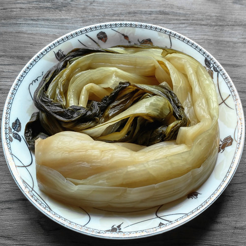 安徽宣城泾县特产高长杆腌大白菜咸菜下饭菜火锅腌菜烧肉泡菜500g