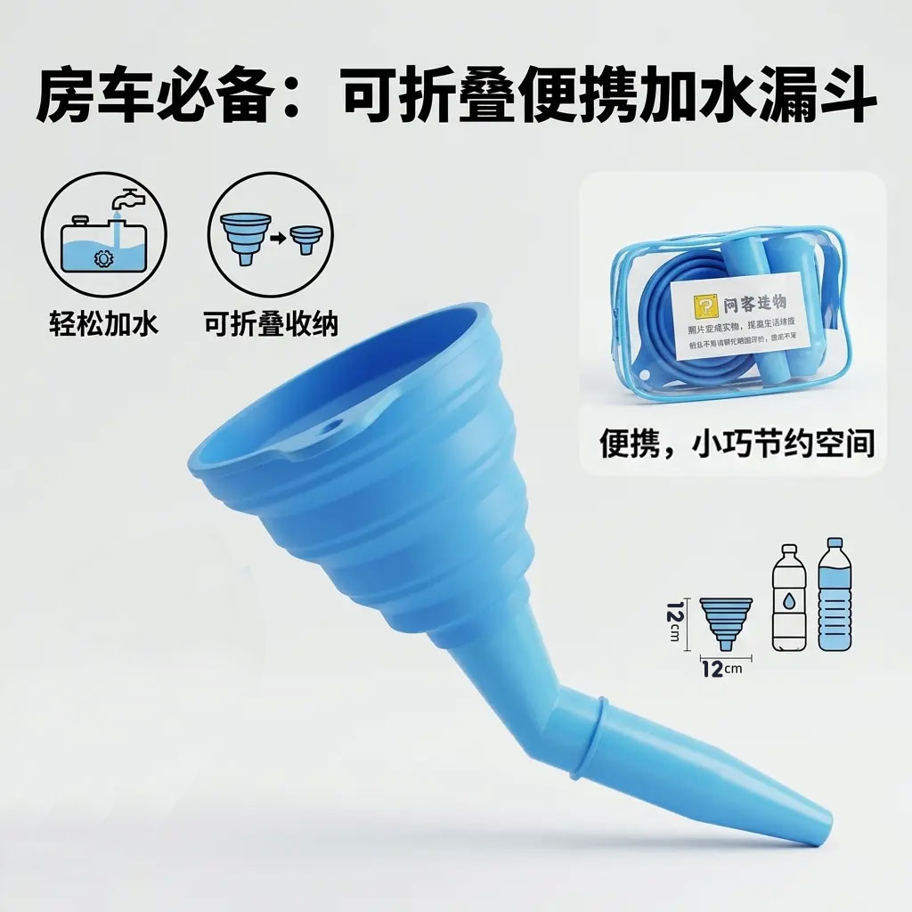 房车小巧折叠加水漏斗