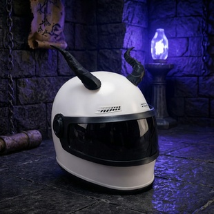 龙角3d打印炫酷恶魔角cosplay道具头盔bjd头饰暗黑系兽角