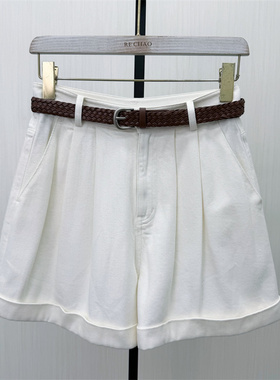 fei●2026夏季新品 牛仔短裤女高腰显瘦直筒休闲百搭阔腿裤6192