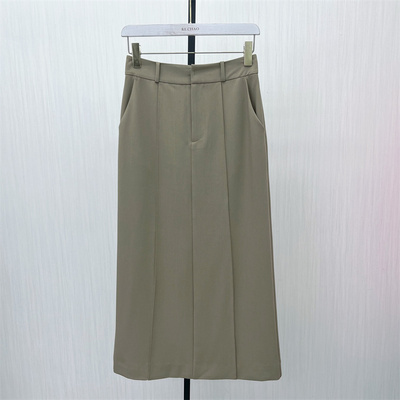 艾●2025夏季新品 西装半身裙女高腰显瘦气质通勤百搭直筒裙子282