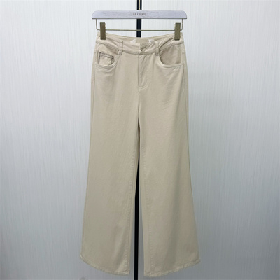 C●2026春季新品 阔腿牛仔裤女高腰显瘦宽松直筒休闲长裤5309