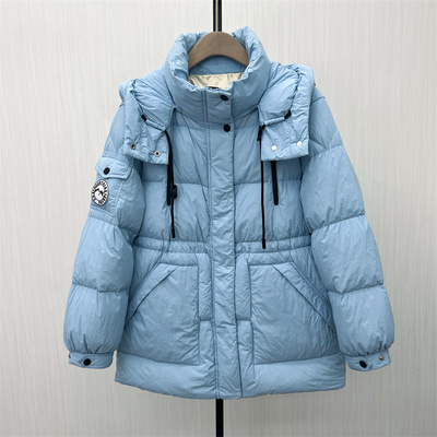 fei●2025冬季新品 羽绒服女中长款时尚宽松加厚鸭绒保暖外套8183