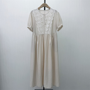 fei●2026夏季新品 法式泡泡袖连衣裙女气质显瘦小清新茶歇裙6236