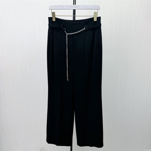 2026春季 女高腰显瘦直筒通勤气质长裤 新品 阔腿裤 1720 西装 迪