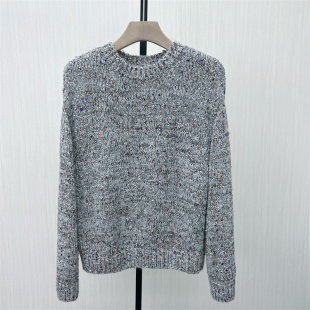 良月●2025冬季新品 套头毛衣女宽松简约百搭圆领针织衫上衣1599