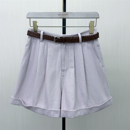 fei●2026夏季新品 牛仔短裤女高腰显瘦直筒休闲百搭阔腿裤6192