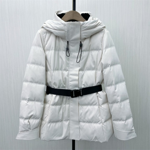 羽绒服女时尚 新品 宽松连帽加厚鸭绒保暖外套8163 2025冬季 fei