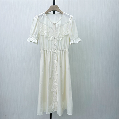 香●2025夏季新品 法式连衣裙女气质显瘦小清新a字长裙茶歇裙1247