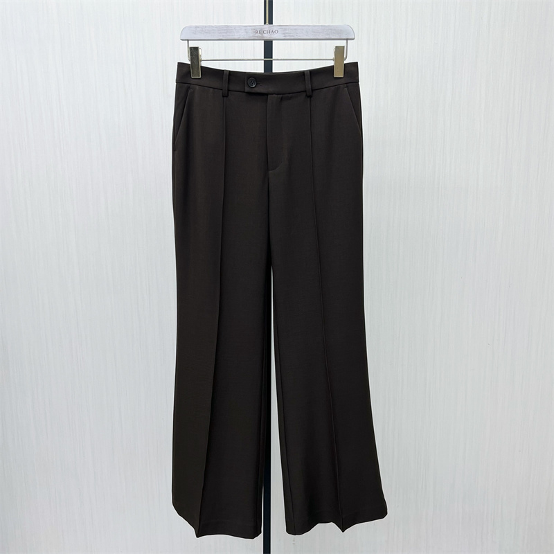 图●2025秋季新品 西装阔腿裤女宽松休闲显瘦垂感直筒长裤5020
