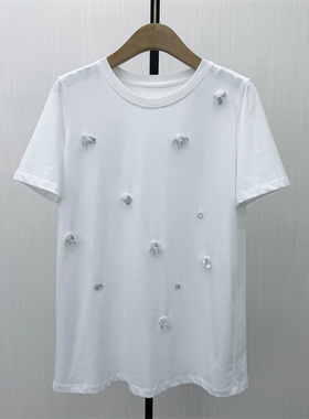 KA●2026夏季新品 短袖t恤女中长款宽松休闲百搭慵懒风上衣4651