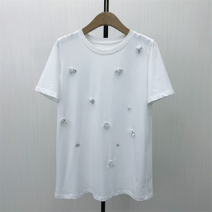 KA●2026夏季新品 短袖t恤女中长款宽松休闲百搭慵懒风上衣4651