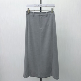 良月●2026夏季新品 直筒半身裙女高腰显瘦气质通勤百搭长裙8349