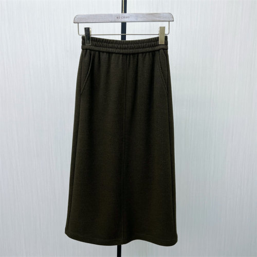 C●2025冬季新品 松紧腰半身裙女气质通勤直筒显瘦百搭长裙6313