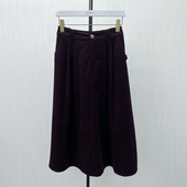 新品 2025冬季 伞裙半身裙女高腰显瘦气质百搭大摆长裙6181