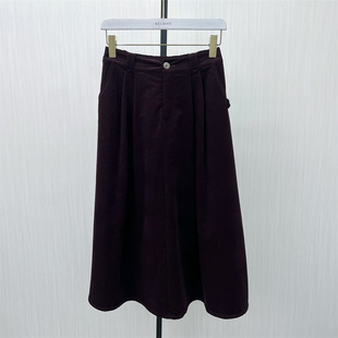 伞裙半身裙女高腰显瘦气质百搭大摆长裙6181 新品 2025冬季