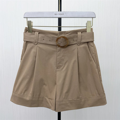 恩●2026夏季新品 阔腿短裤女高腰显瘦宽松休闲通勤百搭裤子635