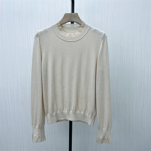 针织衫 新品 女修身 显瘦气质长袖 上衣8358 fei 内搭打底衫 2025冬季