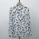 衬衫 艾W 女小众气质别致宽松上衣2432 法式 印花长袖 2026春季 新品